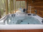 Hot Tub on the Lower Back Deck
